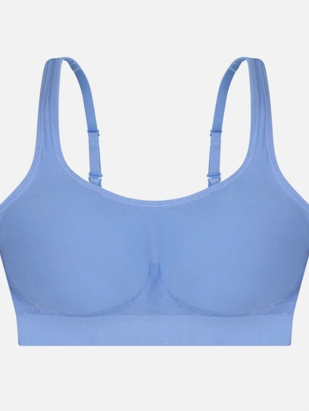 Adjustable-Strap Wireless Bra — Ultramarine